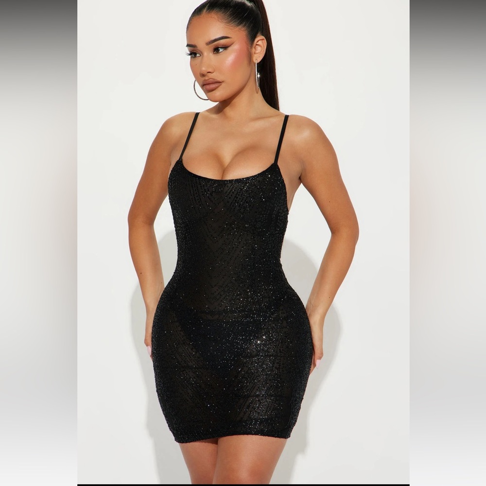 Fashion nova embellished mini dress